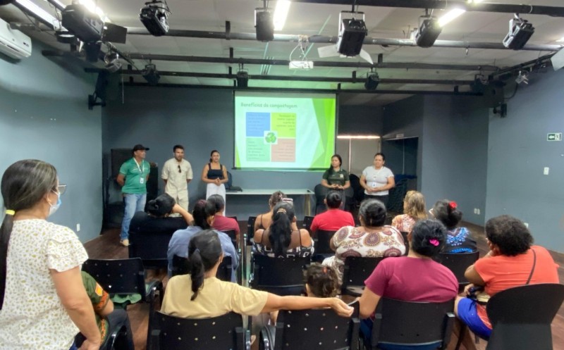 Prefeitura de Parintins realiza Ciclo de Oficinas do projeto Hortas Comunitárias