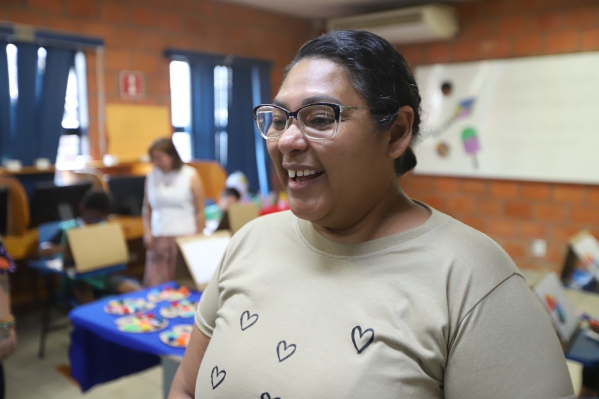 UGPE promove oficina de pintura infantil no Residencial Mestre Chico