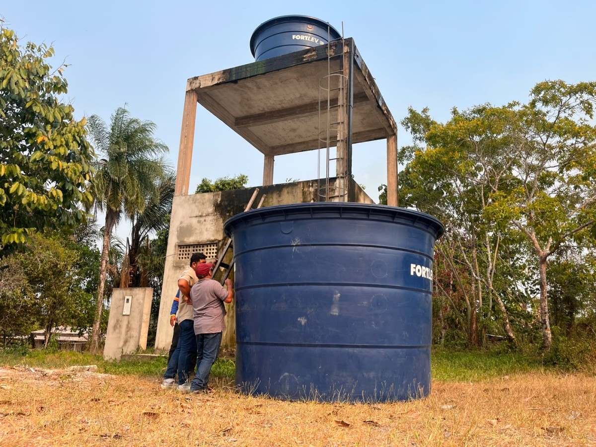 Novo reservatório é entregue na gleba Vila Amazônia
