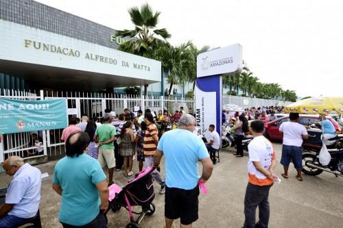 Fundação Alfredo da Matta realiza mutirão com mais de 1,3 mil atendimentos Fundação Alfredo da Matta realiza mutirão com mais de 1,3 mil atendimentos
