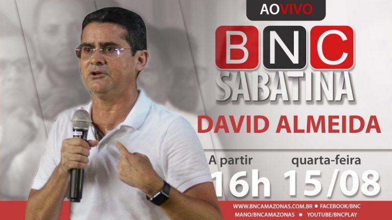 David Almeida será sabatinado hoje no BNC Amazonas, com transmissão ao vivo David Almeida será sabatinado hoje no BNC Amazonas, com transmissão ao vivo