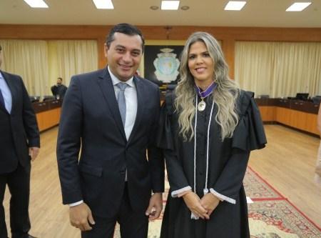 Durante posse de desembargadora, Wilson destaca papel do TRE-AM como um dos pilares da democracia