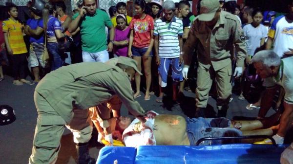 Colisão entre motos deixa motociclista com lesões graves 