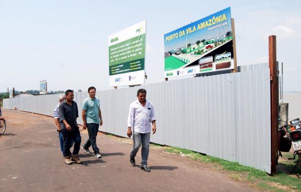 Construção do muro de contenção será primeira etapa do Porto de Vila Amazônia