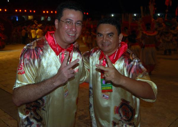 Dirigentes do Garantido avaliam como positiva a apresentação na segunda noite do 51º Festival Folclórico de Parintins