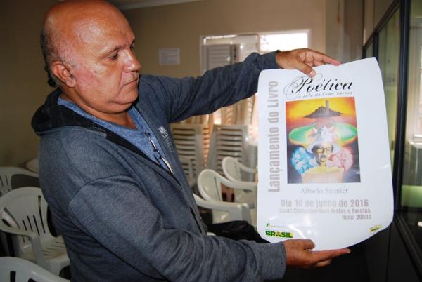 Escritor Alfredo Saunier lança terceira obra com “Poética, a arte de fazer versos”
