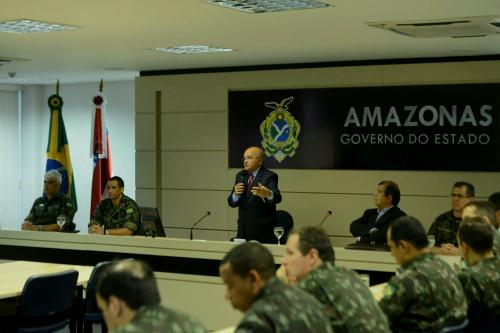 Governador José Melo ministra palestra sobre economia e riquezas do Amazonas para oficiais da Escola Superior do Exército