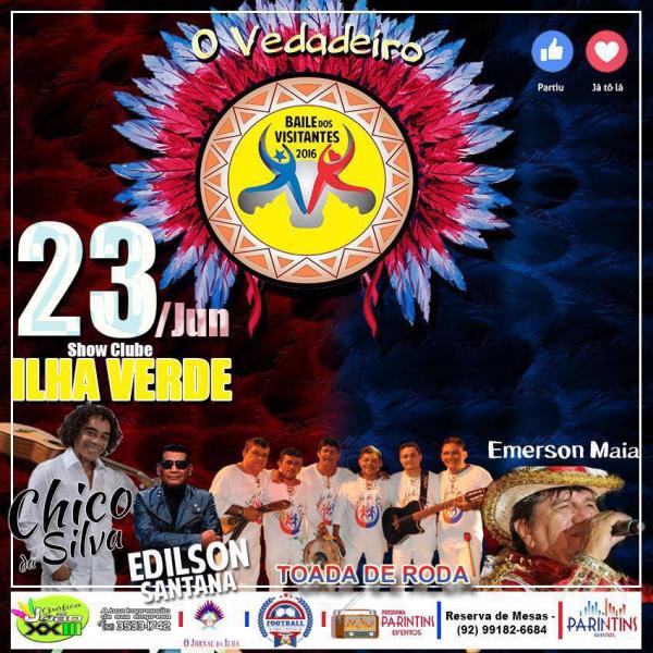 Ilha Verde reedita baile dos visitantes com nomes consagrados da toada 