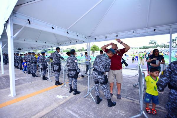 Operação de segurança garante jogos tranquilos com mais de 32 mil pessoas na arena da Amazônia