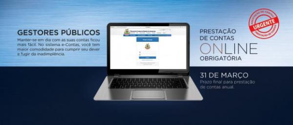 Prestações de contas devem ser enviadas pela internet este ano